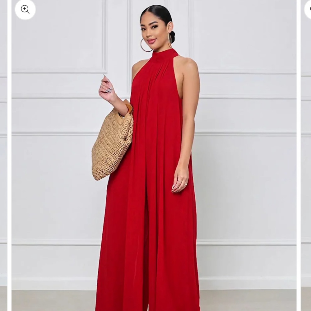 Red jump suit - Picture 2 of 2